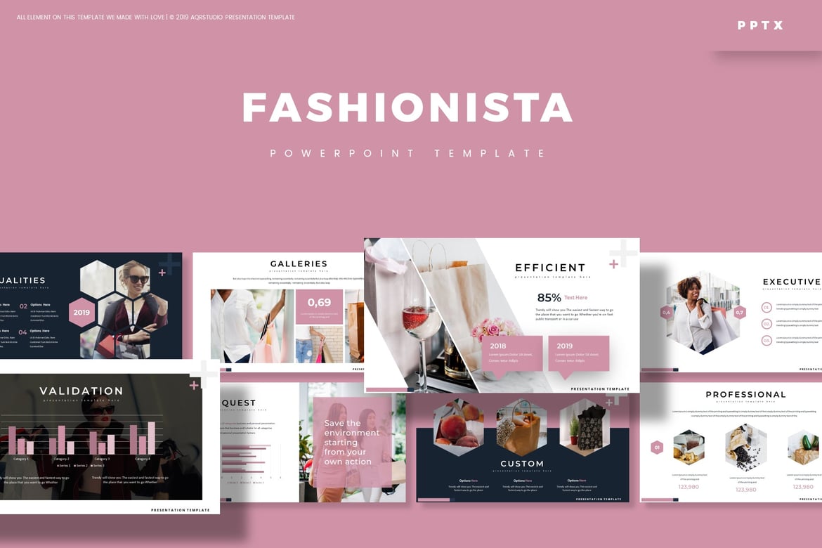 Fashionista - Template PowerPoint Yang Elegan dan Serbaguna