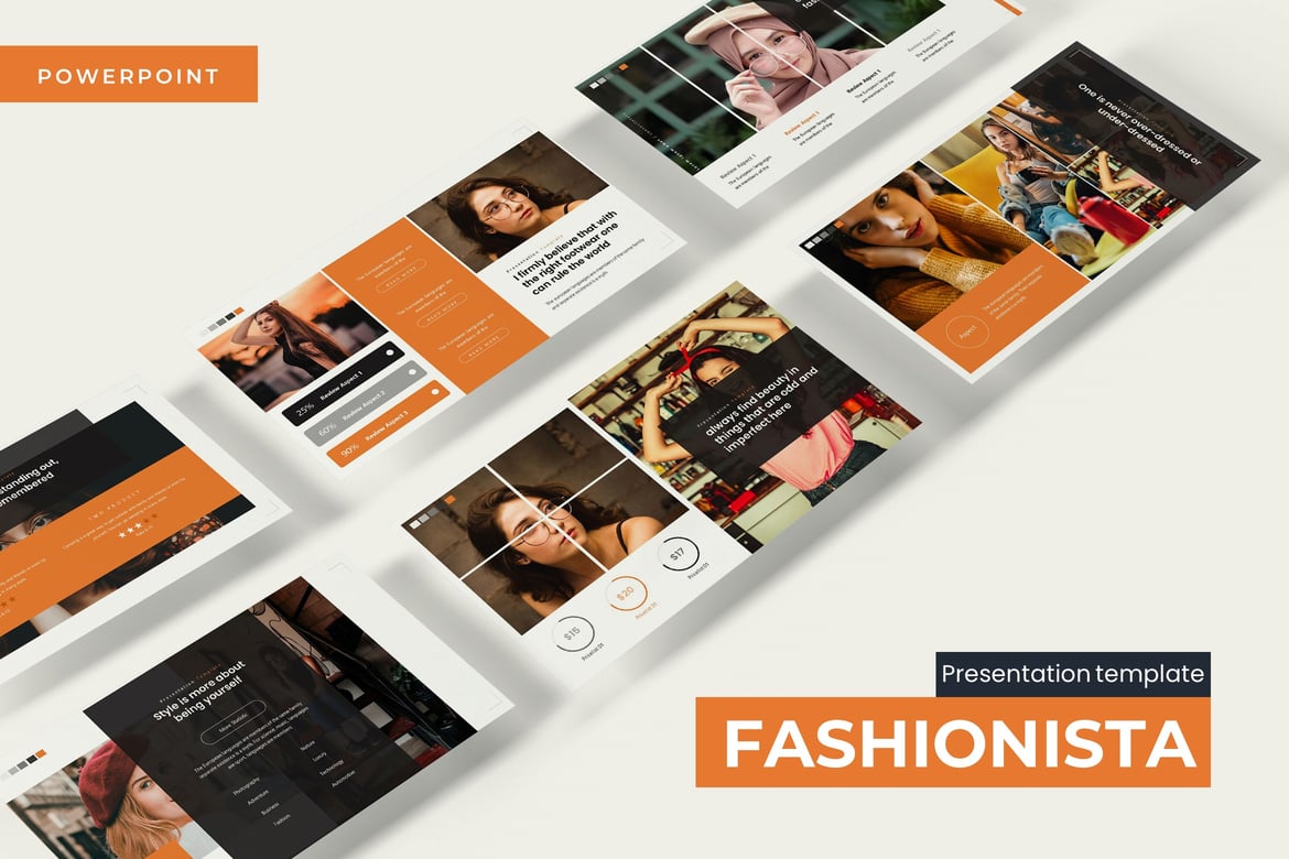 Fashionista - Template Powerpoint Serbaguna dan Menarik