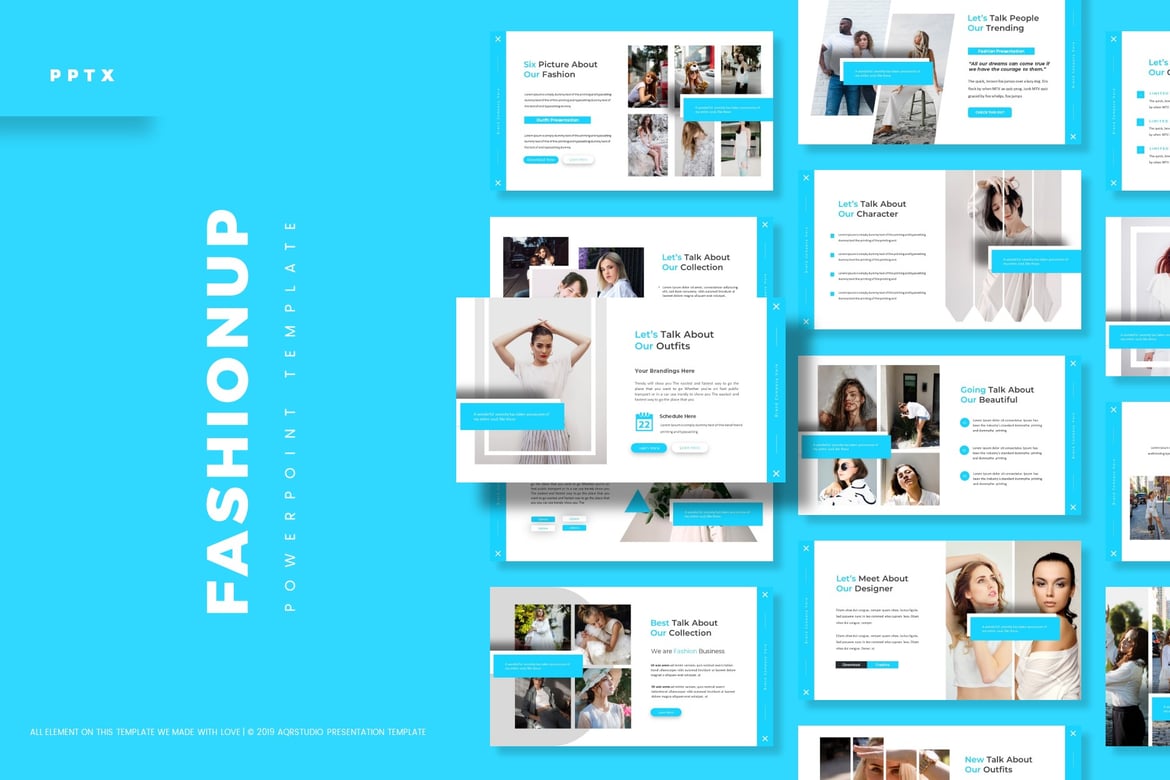 Fashionup - Template PowerPoint Modern untuk Presentasi Menarik