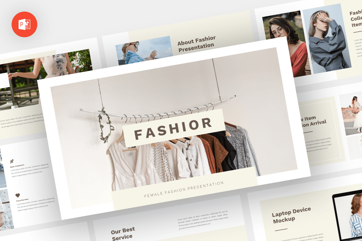 Fashior - Template Presentasi Fashion yang Modern dan Profesional