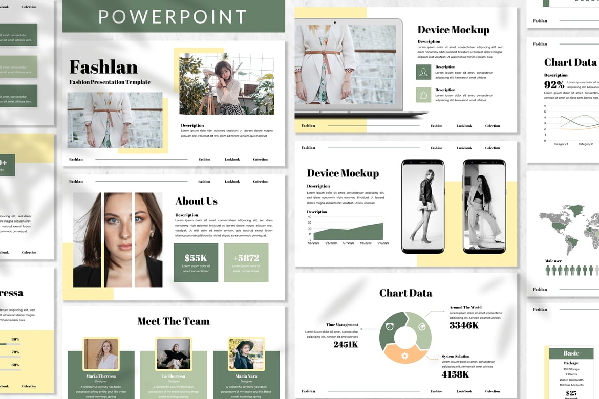 Fashlan - Template Powerpoint Bisnis Modern dan Elegan