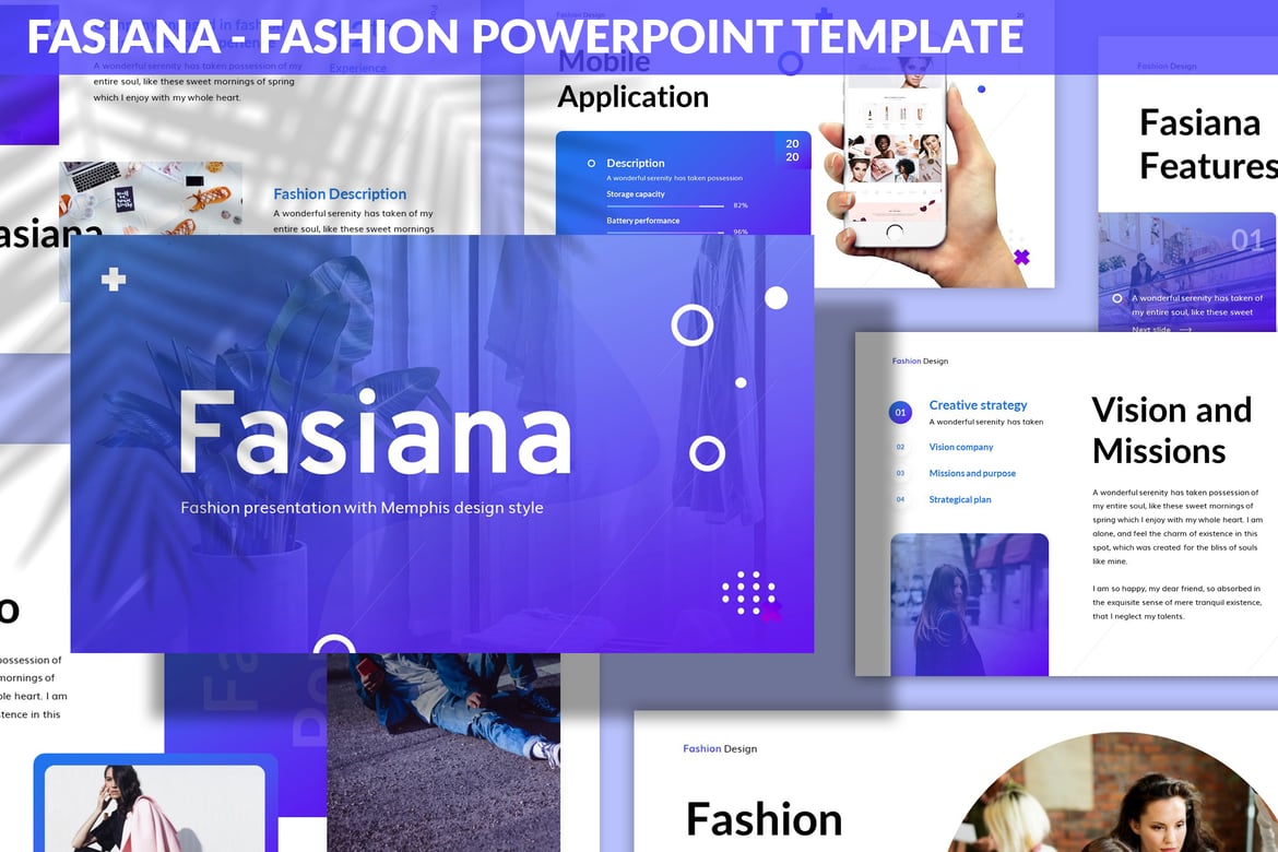 Fasiana - Template Powerpoint Fashion Modern dan Stylish