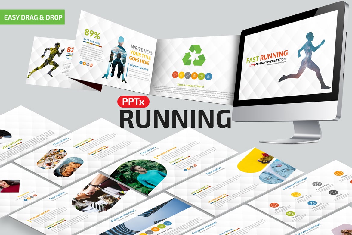 Template PowerPoint Presentasi Cepat dan Menarik