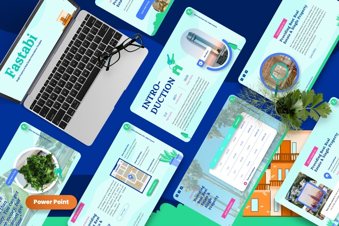 Fastabi - Template Powerpoint Real Estate yang Menarik