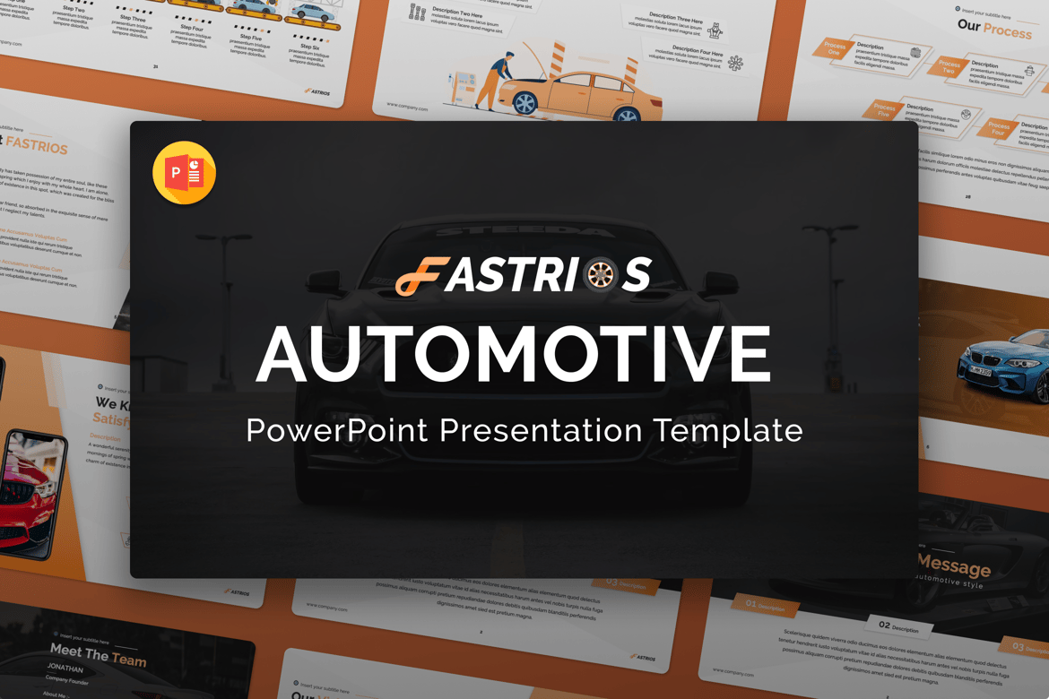 Fastrios – Template PowerPoint Otomotif yang Menarik