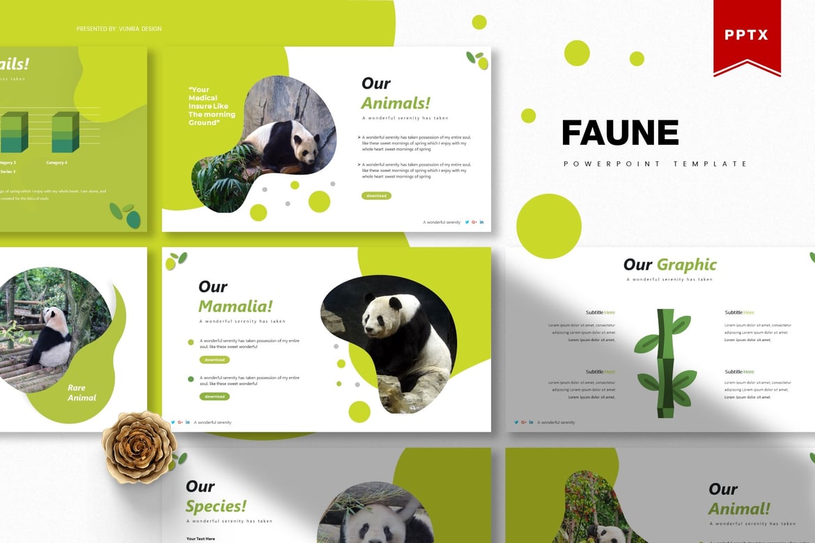 Faune | Template Presentasi PowerPoint Menarik dan Profesional