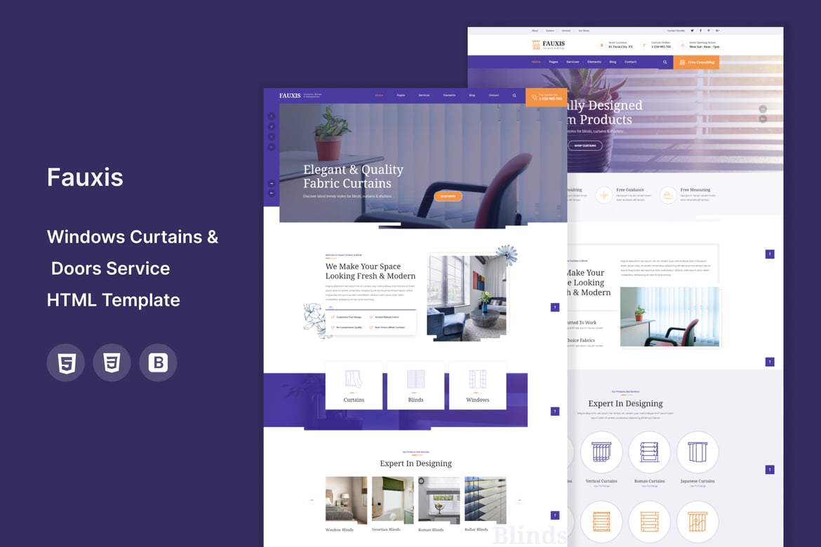 Template Web Fausix - Solusi Ideal untuk Desain Interior dan Dekorasi