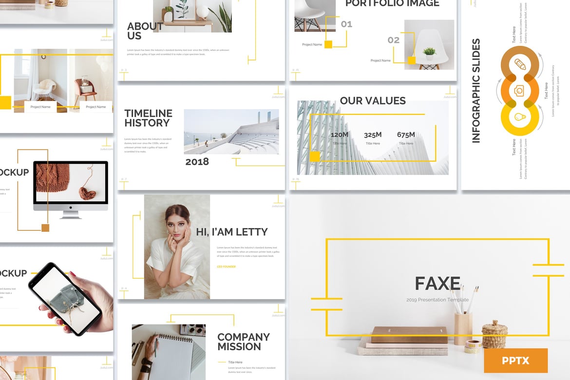 Template PowerPoint Faxe - Modern dan Profesional untuk Semua Kebutuhan Presentasi