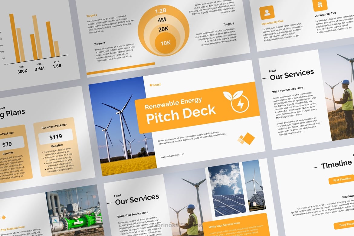 Feast - Template PowerPoint untuk Presentasi Energi Terbarukan