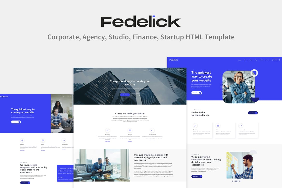 Fedelick - Template Website Multi-Purpose yang Serbaguna dan Modern