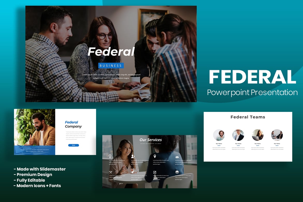 Template Powerpoint Federal - Solusi Presentasi Profesional
