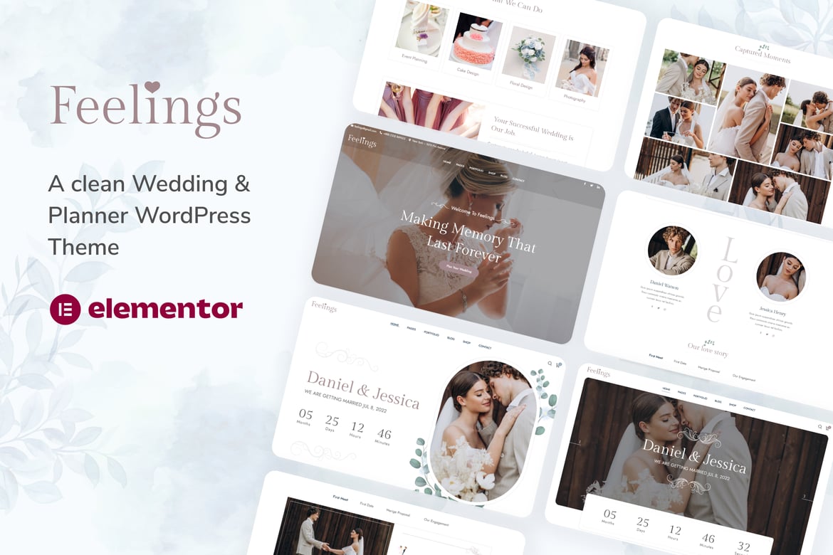 Tema WordPress Feelings: Solusi Terbaik untuk Perencana Pernikahan