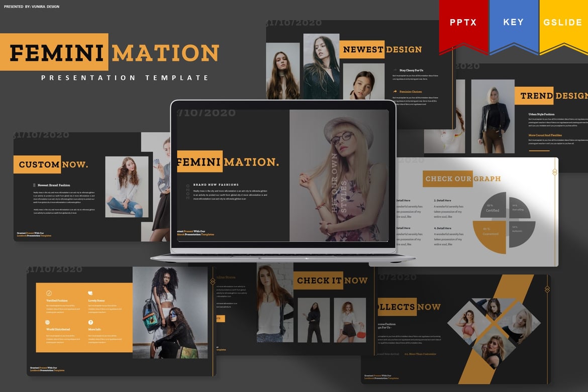 Template Presentasi Feminimation | PowerPoint, Keynote, Google Slides yang Menarik