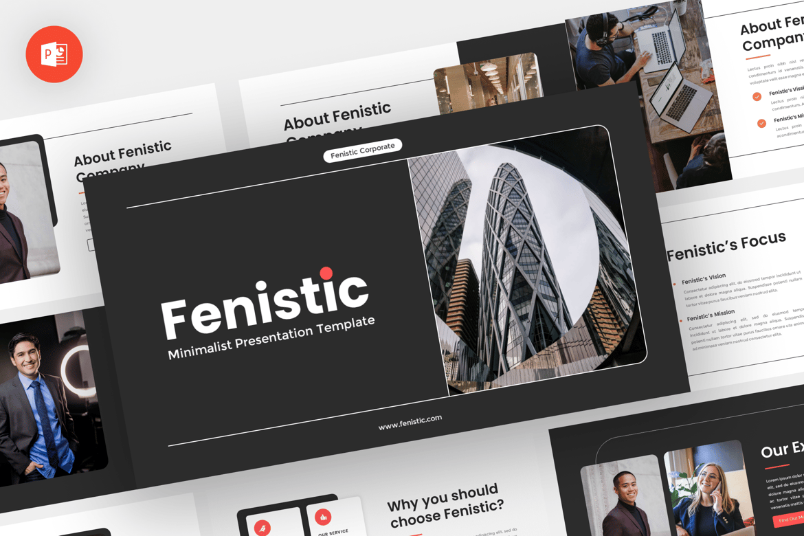 Fenistic - Template PPT Minimalis yang Elegan