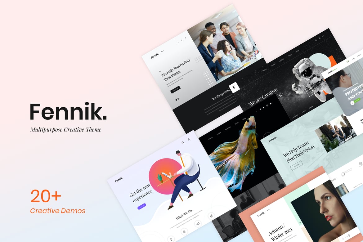 Fennik - Tema WordPress Kreatif Serbaguna untuk Semua Kebutuhan Anda