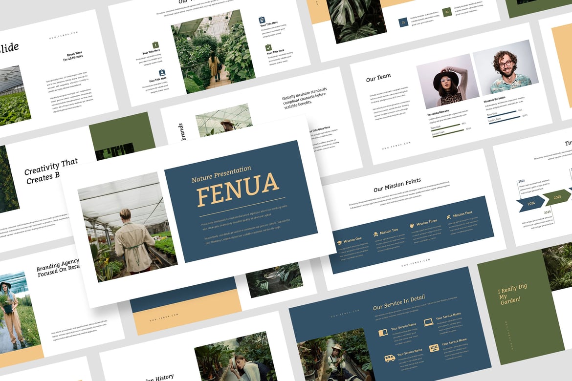 Fenua: Template Powerpoint Landscape yang Menarik dan Efisien