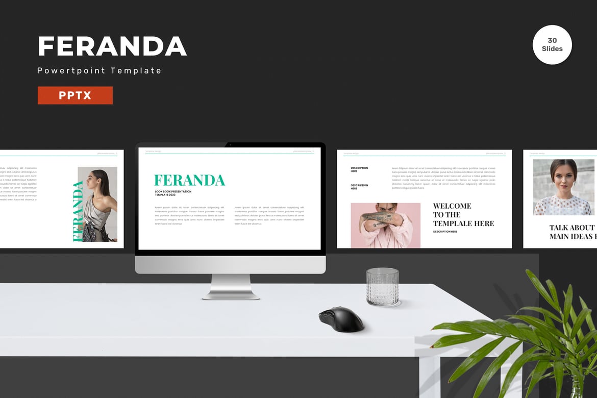 Template Presentasi PowerPoint Feranda - Solusi Kreatif untuk Bisnis dan Pribadi