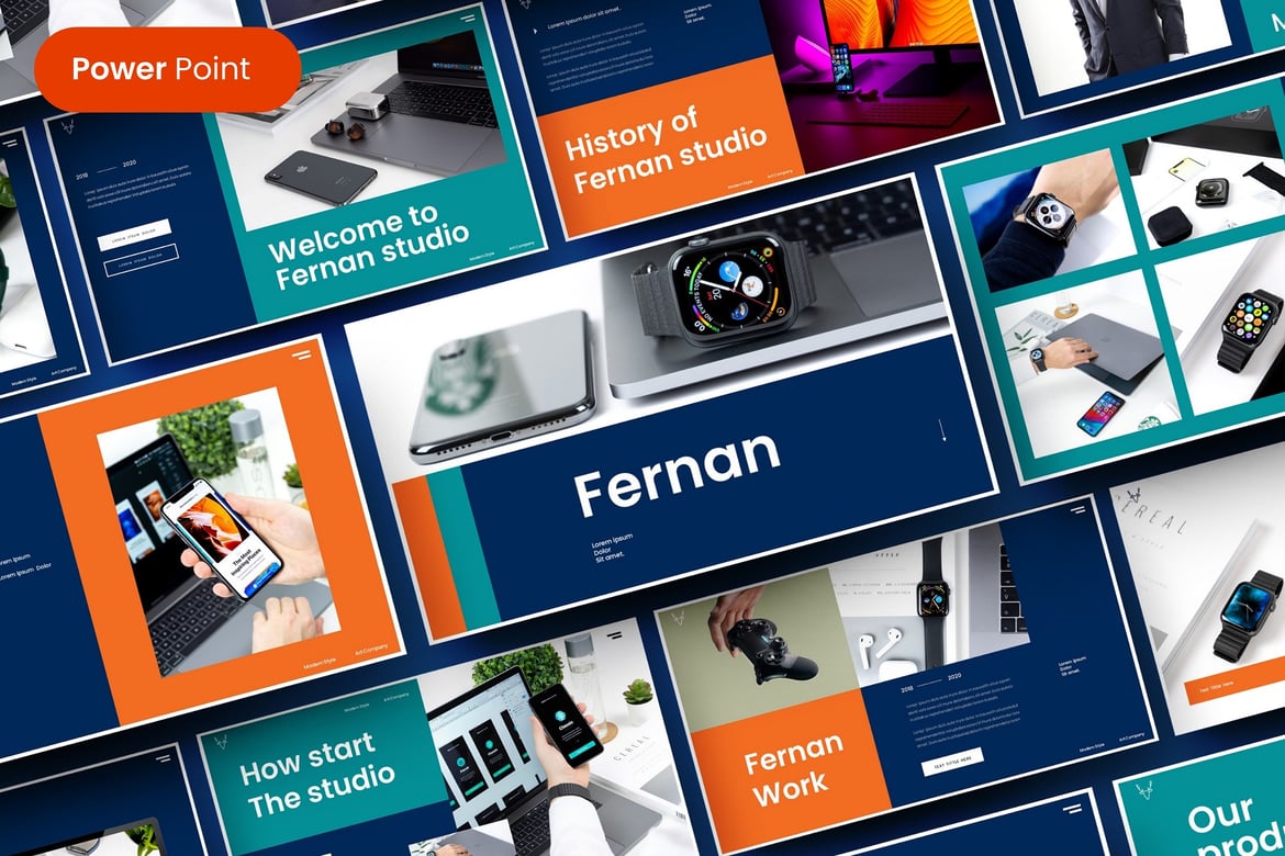 Fernan – Template PowerPoint Bisnis yang Menarik