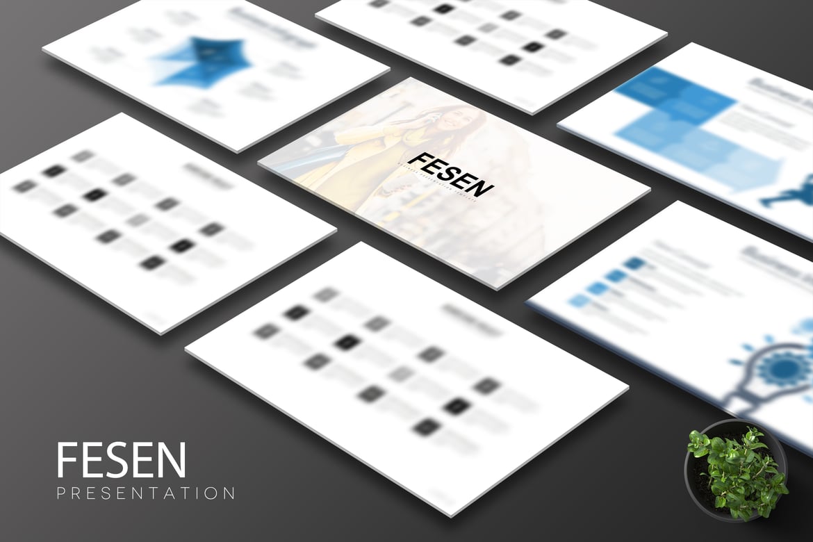 Template Powerpoint Fesen - Presentasi Kreatif yang Menarik
