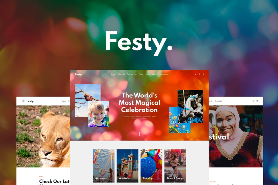 Festy: Tema WordPress Terbaik untuk Taman Hiburan dan Festival