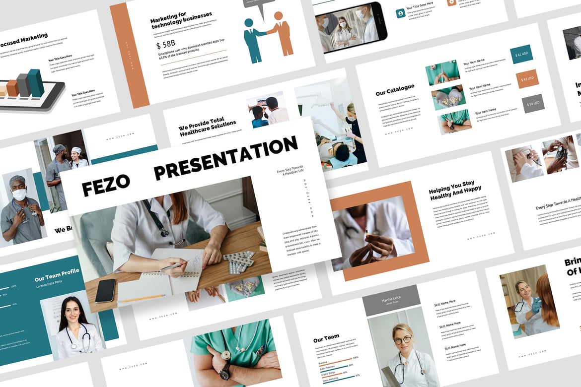 Template PowerPoint Medis Fezo: Solusi Presentasi Profesional
