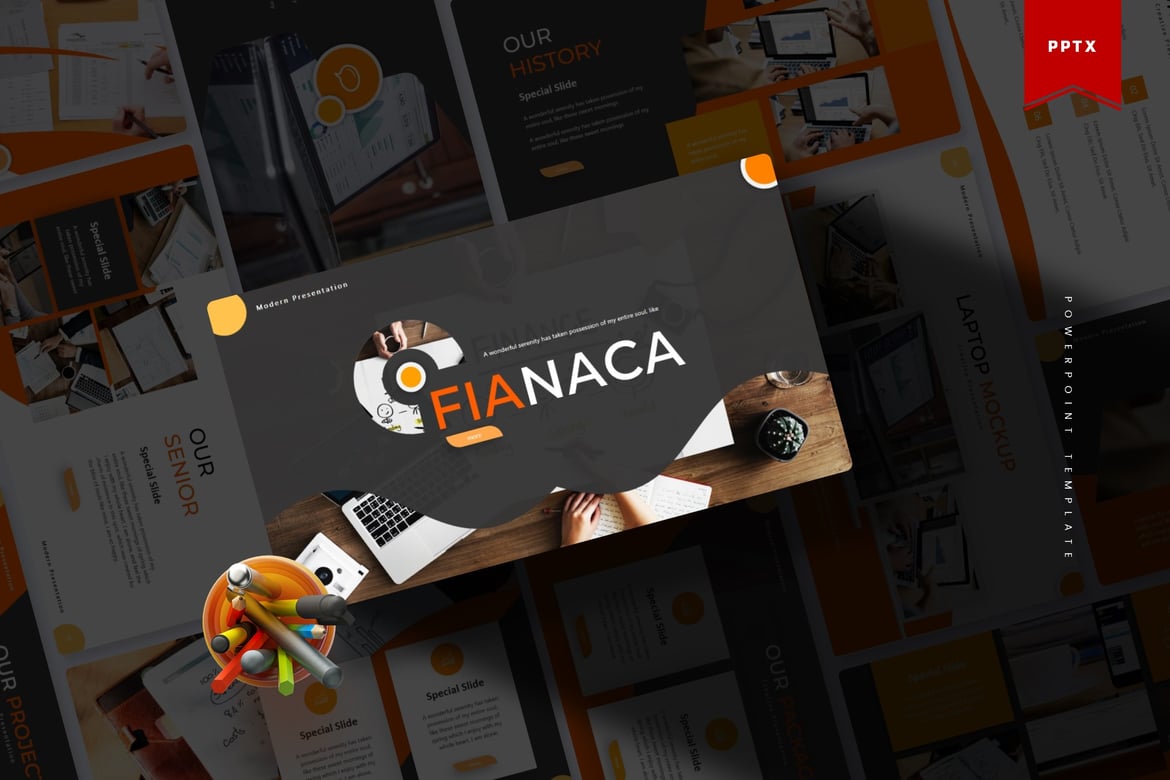 Template Presentasi Fianaca | Powerpoint Berkualitas Tinggi
