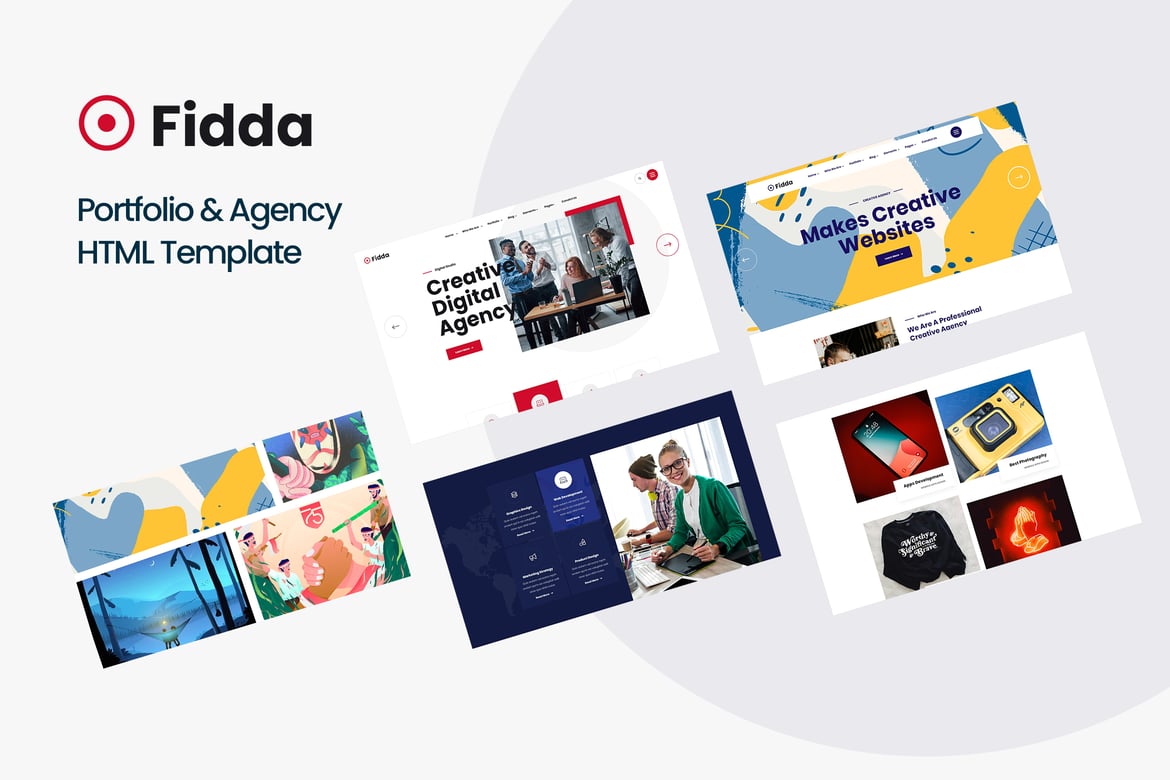 Fidda - Template Website Modern untuk Portofolio & Agensi