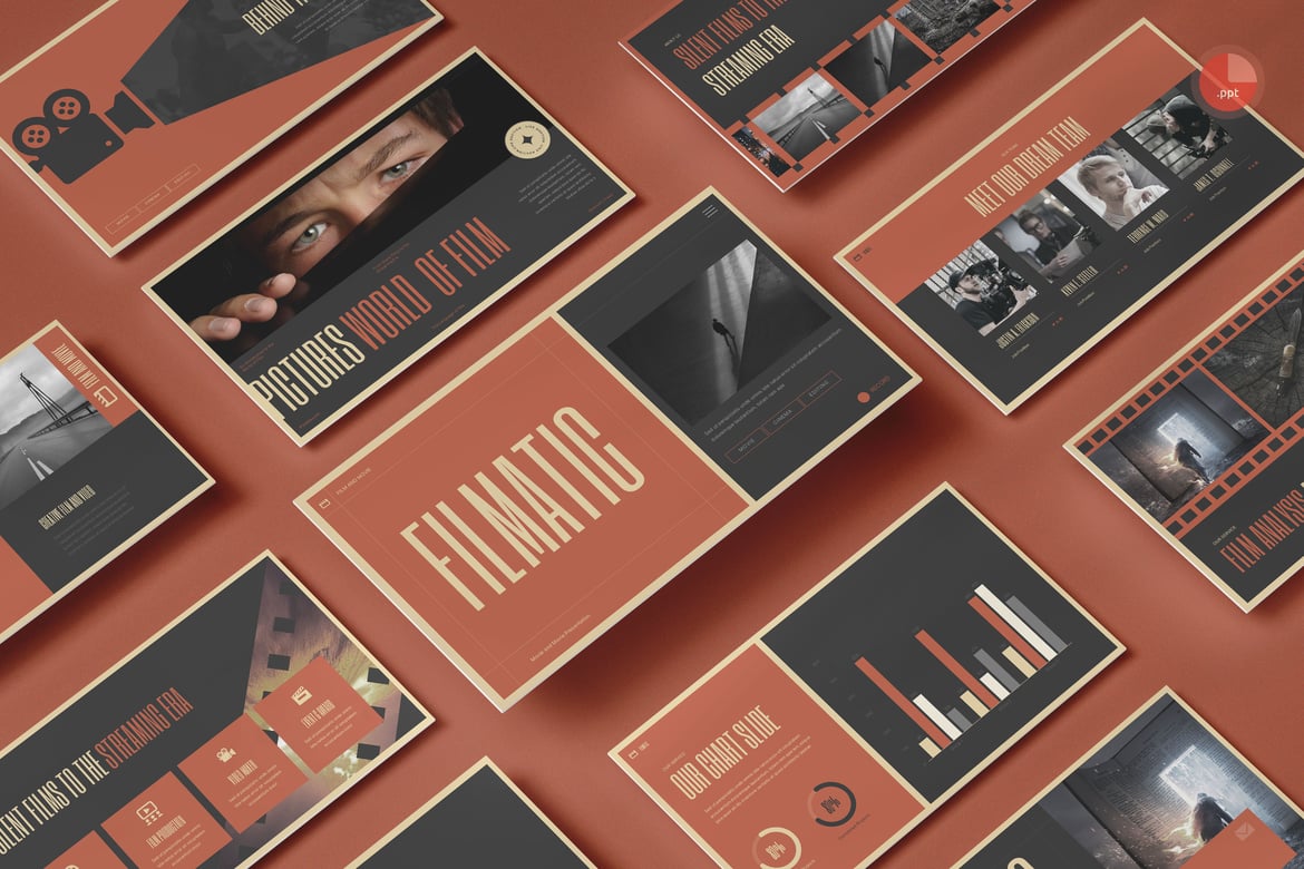 Template Presentasi Film dan Movie yang Menarik