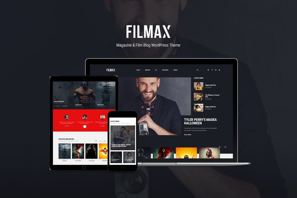 Filmax: Tema WordPress Modern untuk Majalah Film dan Blog Sinema