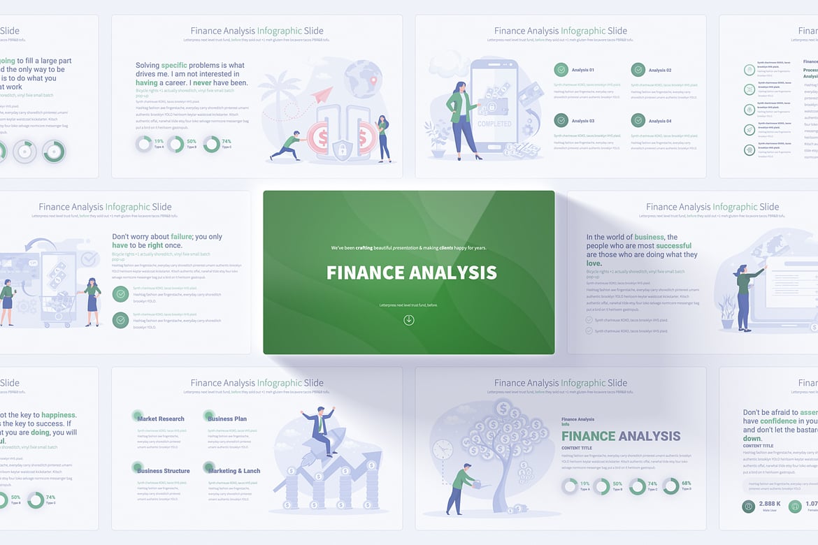 Template PowerPoint Analisis Keuangan yang Menarik dan Profesional