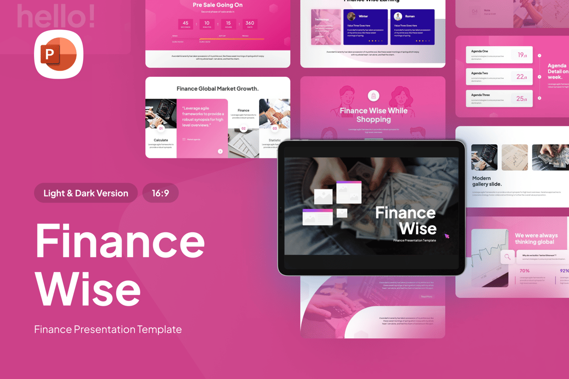 Template Presentasi Keuangan - PowerPoint Menarik