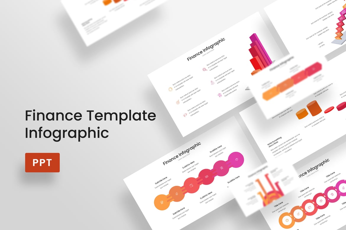 Template Powerpoint Infografis Keuangan yang Menarik dan Efektif