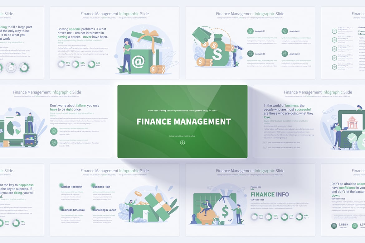 Template PowerPoint Manajemen Keuangan yang Menarik dan Profesional