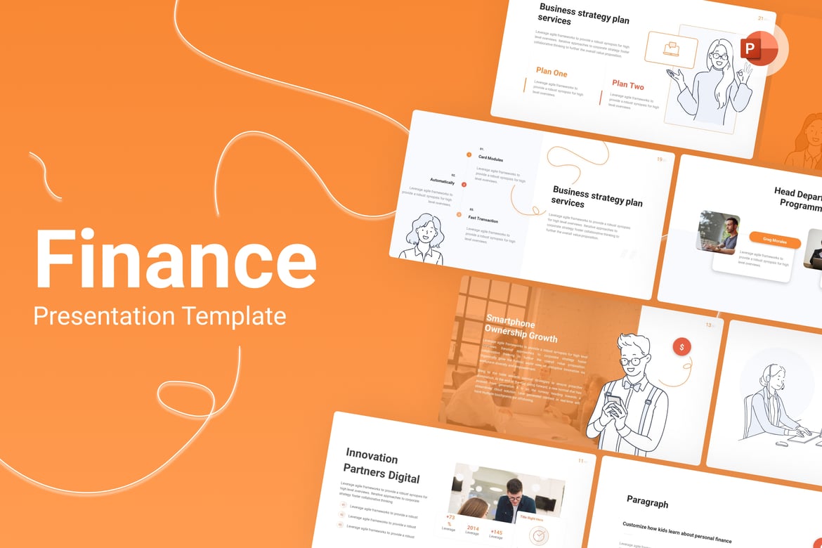Template PowerPoint Minimalis untuk Keuangan yang Elegan
