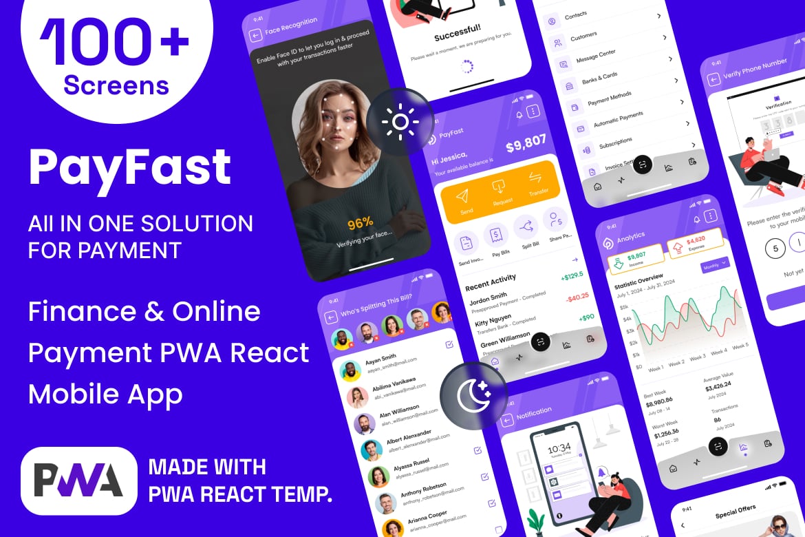 Template Web Aplikasi Pembayaran Mobile Keuangan - PayFast