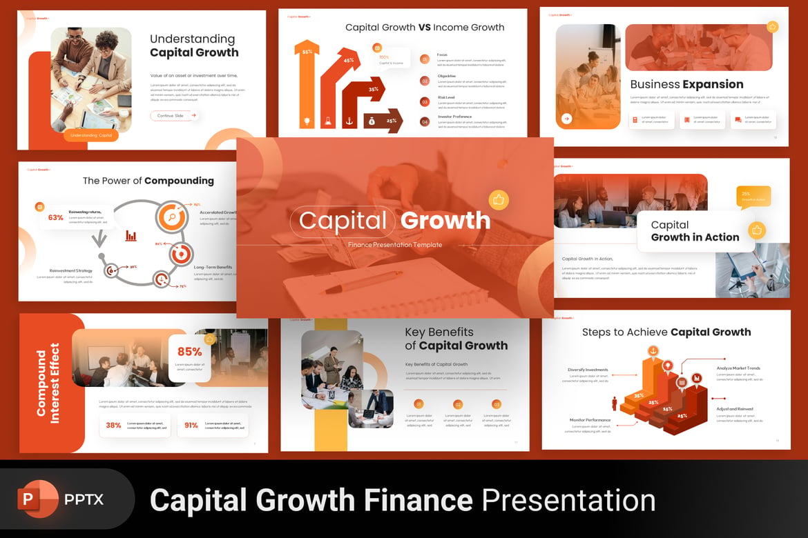 Template PowerPoint Keuangan yang Menarik dan Profesional