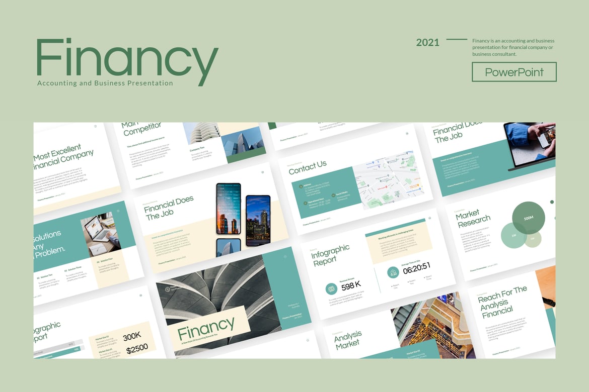 Template Presentasi PowerPoint Keuangan yang Menarik