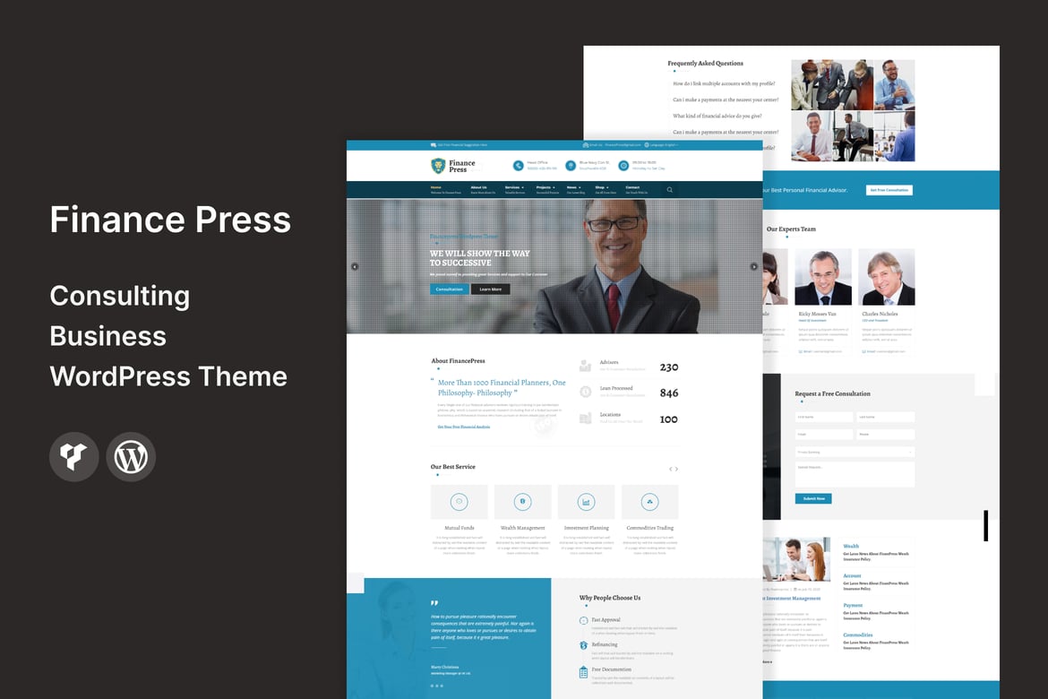 Finance Press - Tema WordPress Konsultasi Bisnis yang Ideal