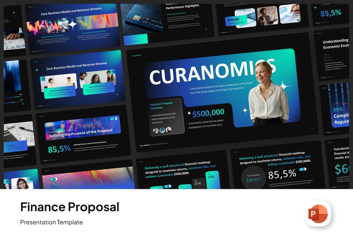 Template Presentasi Proposal Keuangan yang Menarik dan Profesional