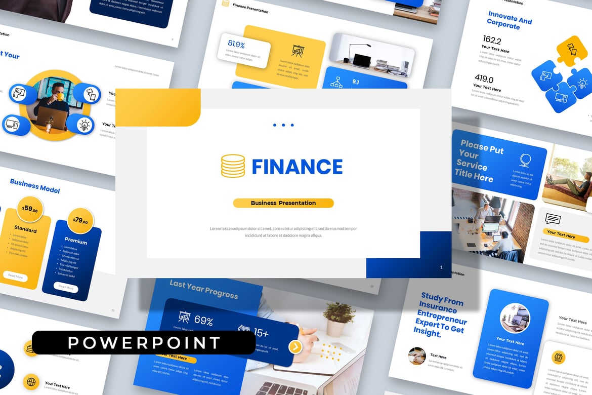 Template Presentasi PowerPoint Bisnis dan Keuangan yang Menarik