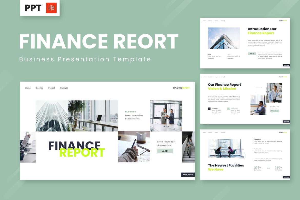 Template Presentasi PowerPoint Laporan Keuangan yang Profesional