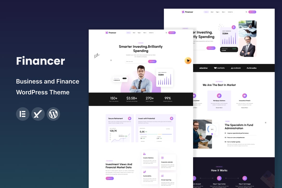 Financer - Tema WordPress Ideal untuk Bisnis dan Keuangan Anda
