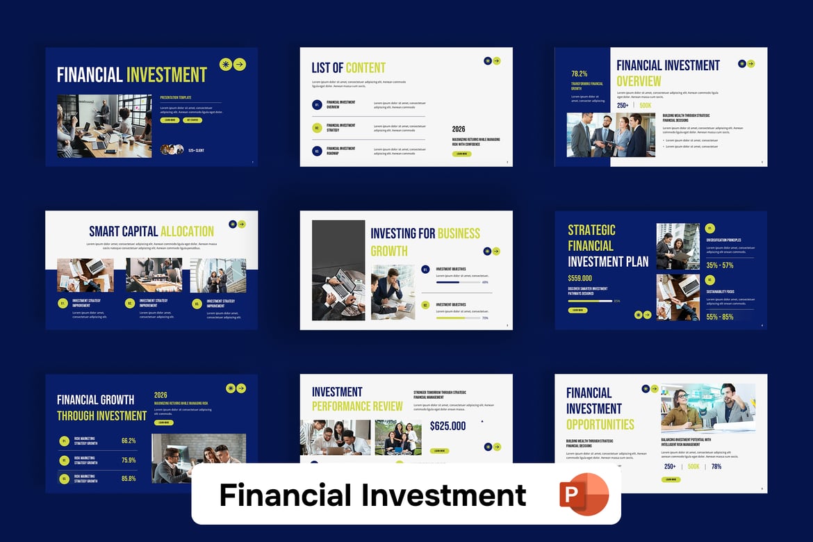 Template Presentasi Investasi Keuangan yang Profesional dan Modern