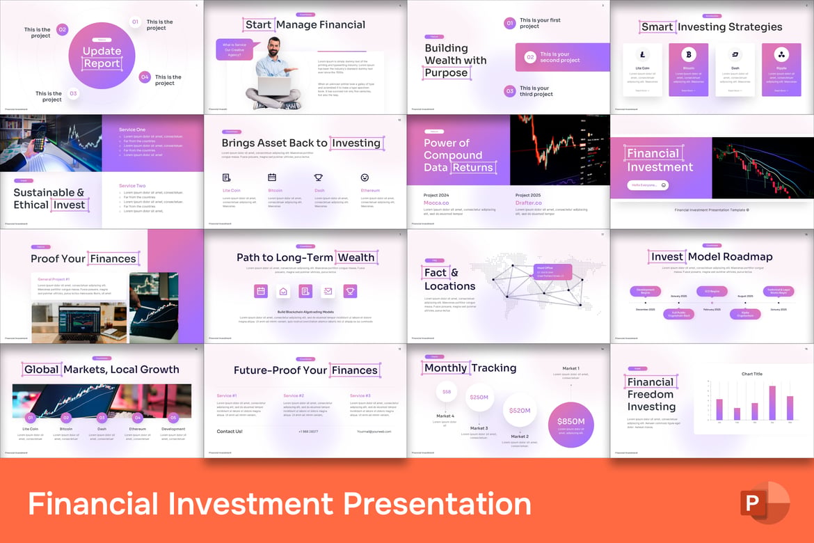 Template Presentasi Investasi Keuangan yang Menarik