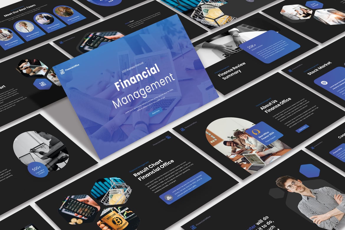 Template Powerpoint Manajemen Keuangan yang Menarik