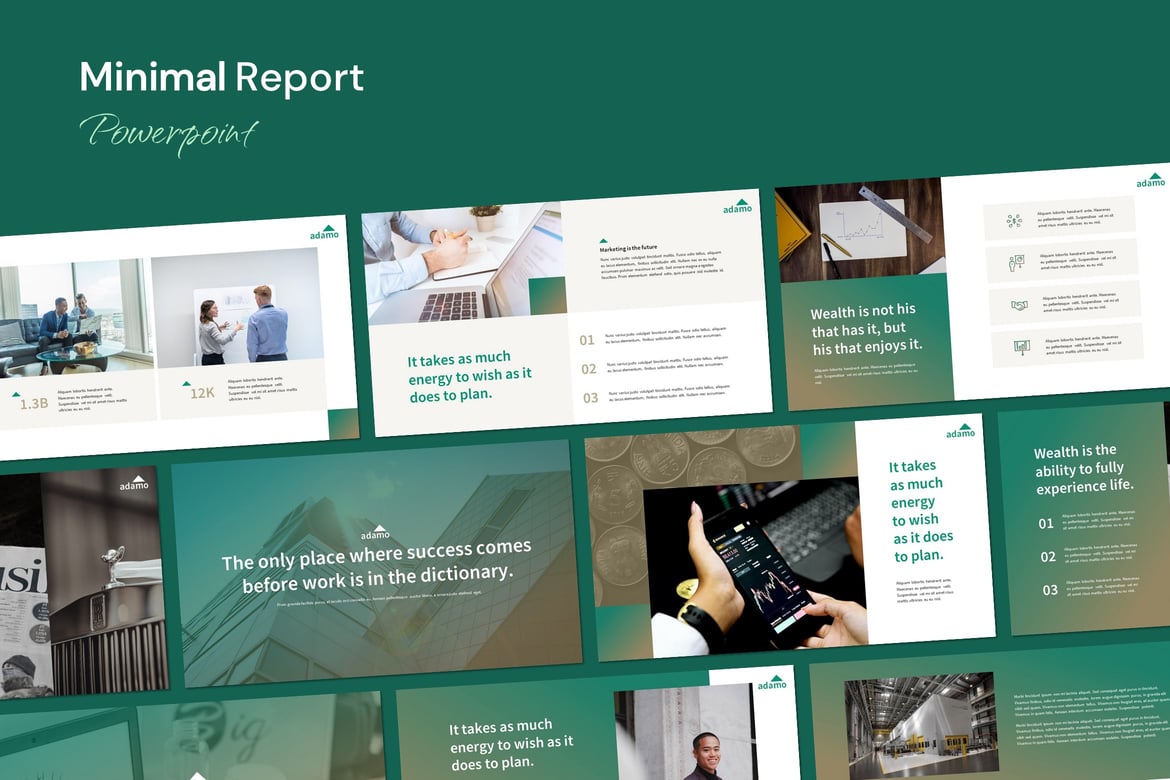 Template Powerpoint Pitch Keuangan yang Profesional
