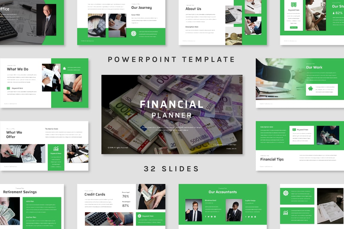 Template PowerPoint Perencana Keuangan yang Profesional dan Menarik