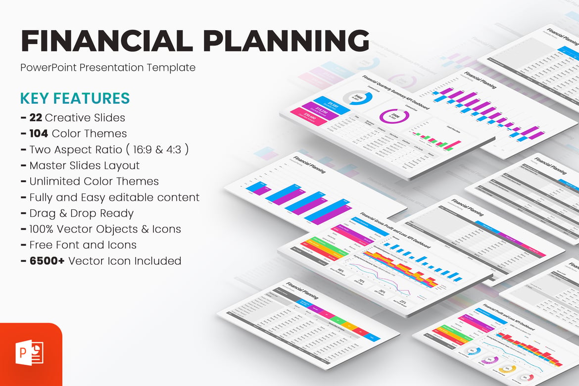 Template PowerPoint Perencanaan Keuangan yang Menarik dan Profesional