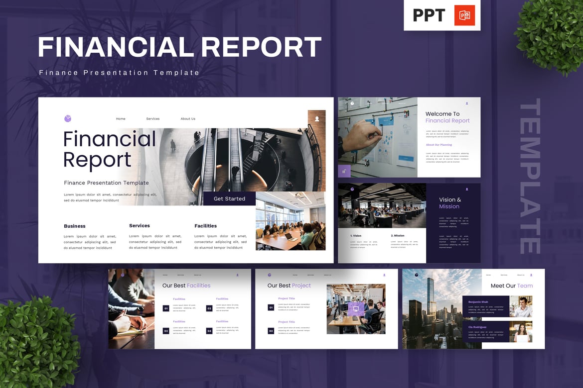 Template Presentasi Keuangan - PowerPoint Profesional