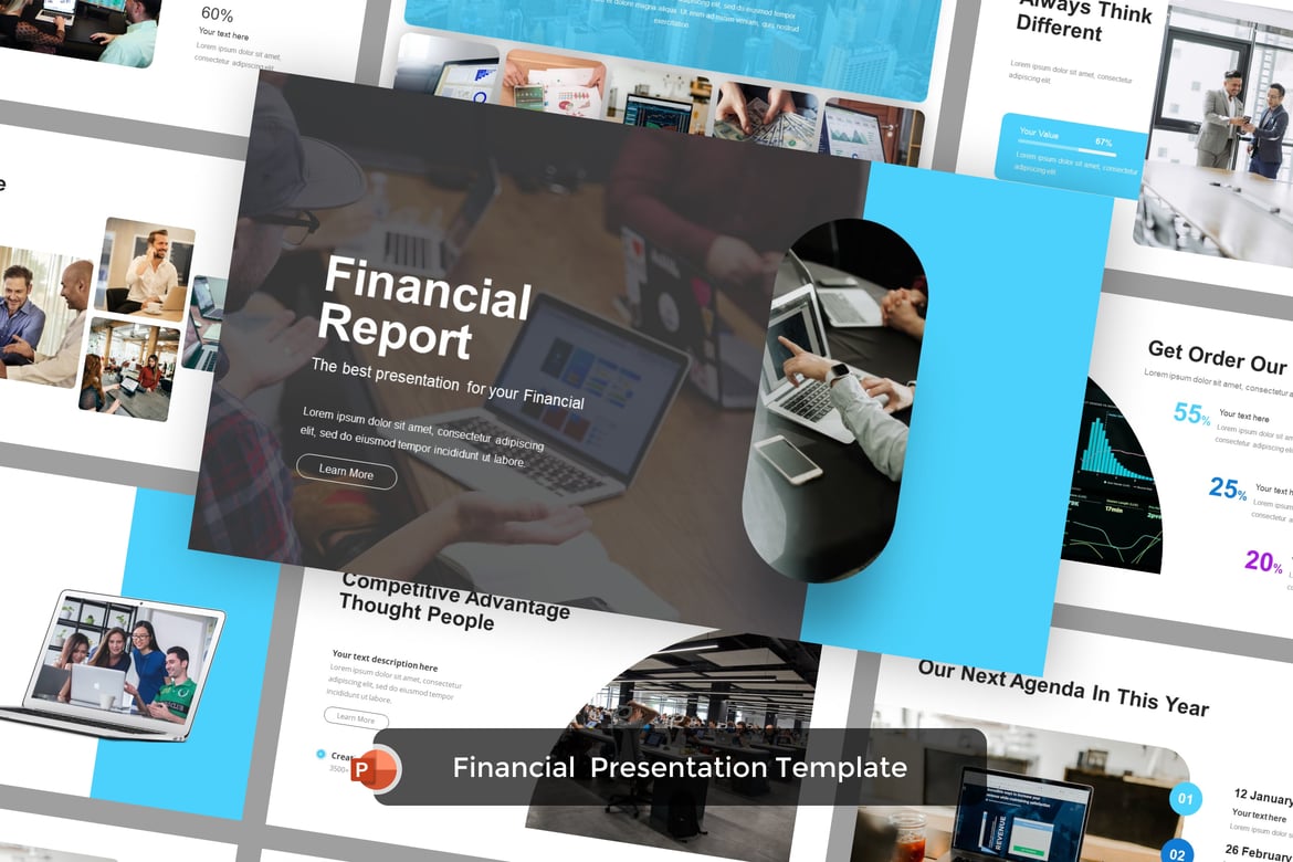 Template PowerPoint Laporan Keuangan yang Menarik dan Profesional